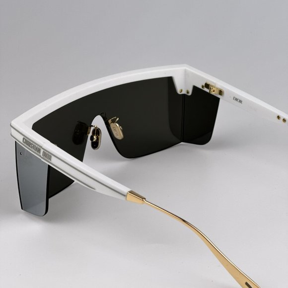 Dior DIORCLUB M1U 51A4 BRAND NEW Sunglasses White Mirror Unisex Oblique Mask - Picture 8 of 13